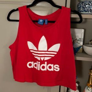 Adidas Red Women's Crop Top